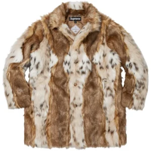 Lynx Faux Fur WINDSTOPPER Overcoat Tan