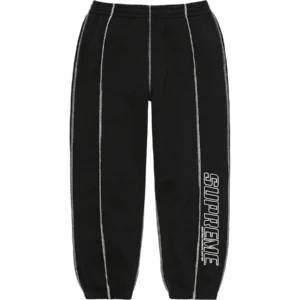 Black Supreme Sweatpants