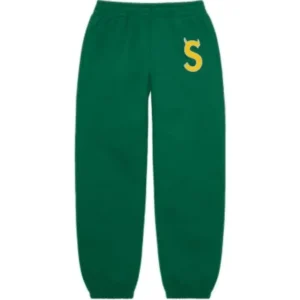 Green Supreme S Logo Sweatpant
