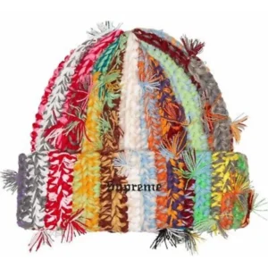 Supreme Beanie Hat Hand Tied